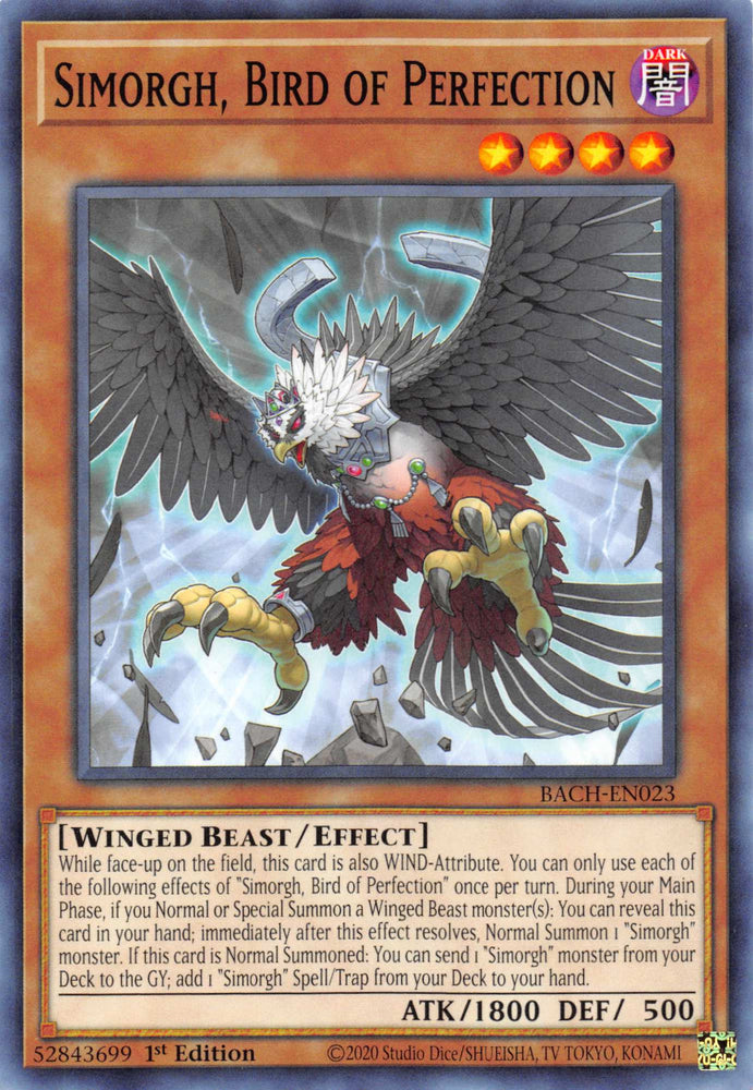 Simorgh, Bird of Perfection [BACH-EN023] Common - Card Brawlers | Quebec | Canada | Yu-Gi-Oh!