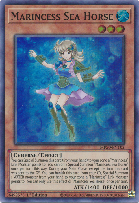 Marincess Sea Horse [MP20-EN102] Super Rare - Card Brawlers | Quebec | Canada | Yu-Gi-Oh!