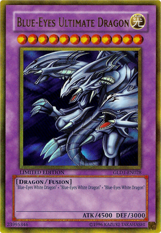 Blue-Eyes Ultimate Dragon [GLD1-EN028] Gold Rare - Card Brawlers | Quebec | Canada | Yu-Gi-Oh!