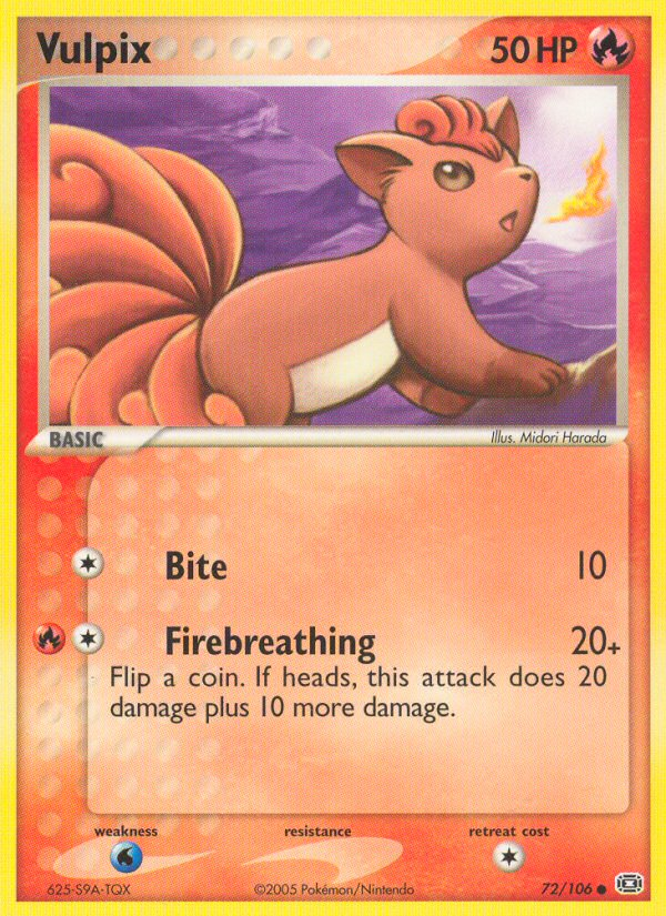 Vulpix (72/106) [EX: Emerald] - Card Brawlers | Quebec | Canada | Yu-Gi-Oh!