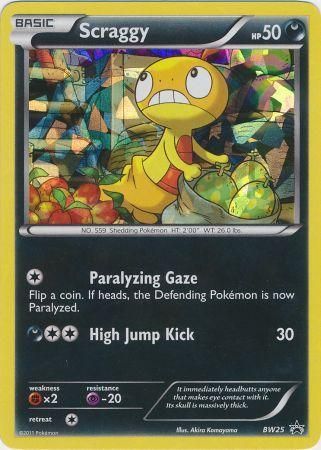 Scraggy (BW25) (Cracked Ice Holo) [Black & White: Black Star Promos] - Card Brawlers | Quebec | Canada | Yu-Gi-Oh!