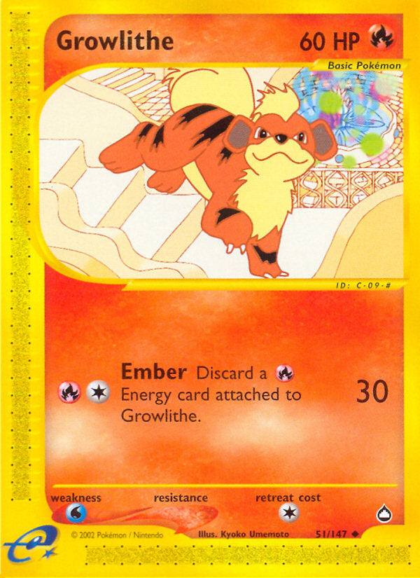 Growlithe (51/147) [Aquapolis] - Card Brawlers | Quebec | Canada | Yu-Gi-Oh!