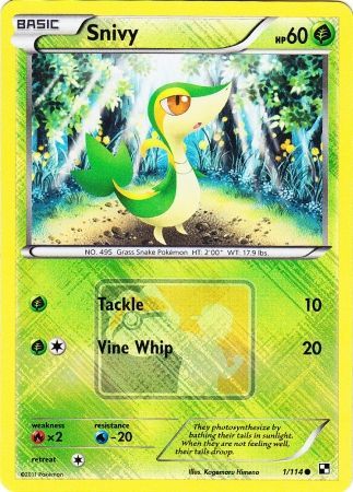Snivy (1/114) (League Promo) [Black & White: Base Set] - Card Brawlers | Quebec | Canada | Yu-Gi-Oh!