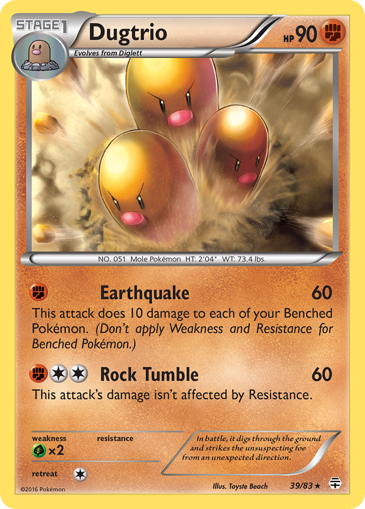 Dugtrio (39/83) [XY: Generations] - Card Brawlers | Quebec | Canada | Yu-Gi-Oh!