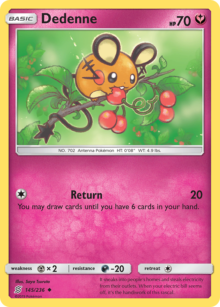 Dedenne (145/236) [Sun & Moon: Unified Minds] - Card Brawlers | Quebec | Canada | Yu-Gi-Oh!
