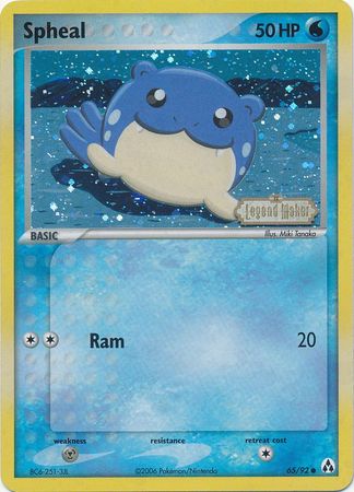 Spheal (65/92) (Stamped) [EX: Legend Maker] - Card Brawlers | Quebec | Canada | Yu-Gi-Oh!