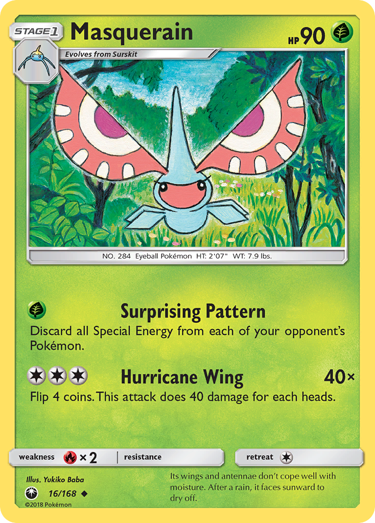 Masquerain (16/168) [Sun & Moon: Celestial Storm] - Card Brawlers | Quebec | Canada | Yu-Gi-Oh!