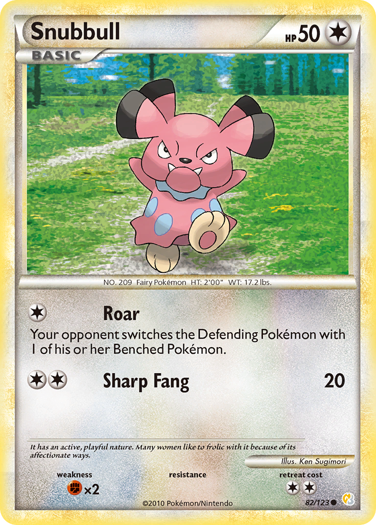 Snubbull (82/123) [HeartGold & SoulSilver: Base Set] - Card Brawlers | Quebec | Canada | Yu-Gi-Oh!