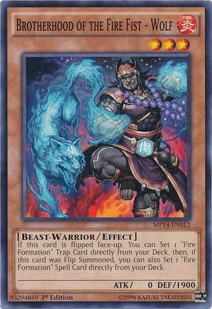 Brotherhood of the Fire Fist - Wolf [MP14-EN012] Common - Yu-Gi-Oh! - Card Brawlers | Quebec | Canada |