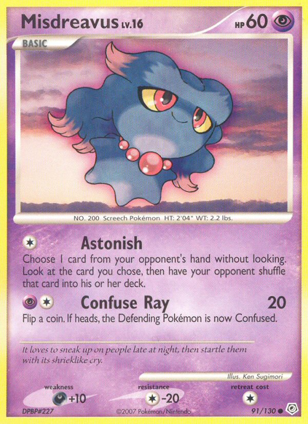 Misdreavus (91/130) [Diamond & Pearl: Base Set] - Card Brawlers | Quebec | Canada | Yu-Gi-Oh!
