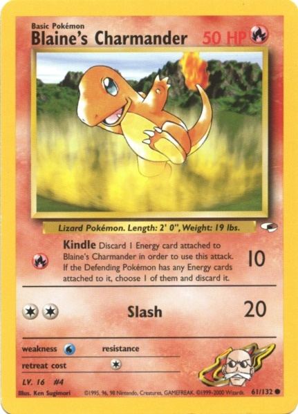 Blaine's Charmander (61/132) [Gym Heroes Unlimited] - Card Brawlers | Quebec | Canada | Yu-Gi-Oh!
