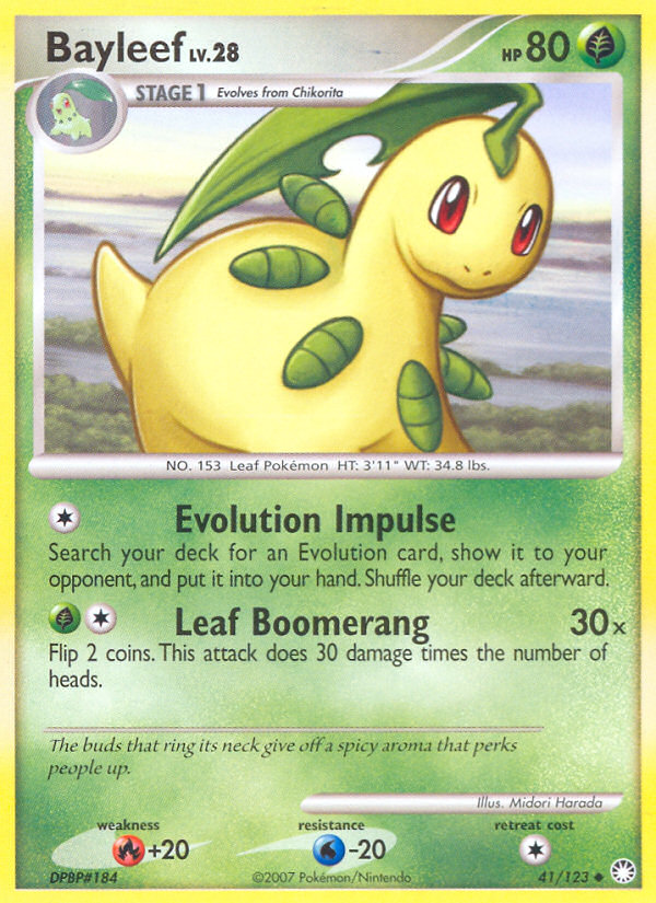 Bayleef (41/123) [Diamond & Pearl: Mysterious Treasures] - Card Brawlers | Quebec | Canada | Yu-Gi-Oh!