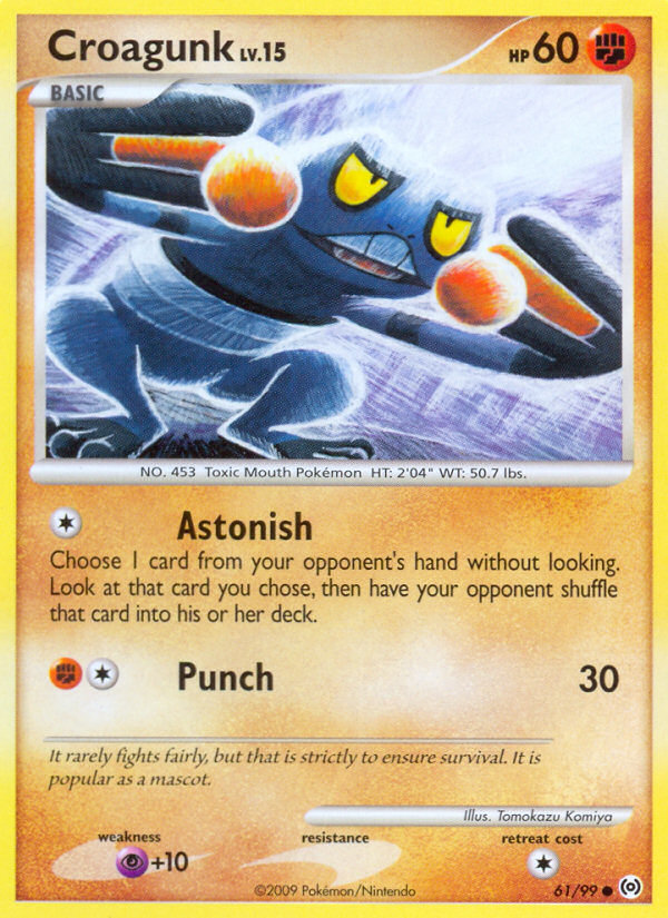 Croagunk (61/99) [Platinum: Arceus] - Card Brawlers | Quebec | Canada | Yu-Gi-Oh!