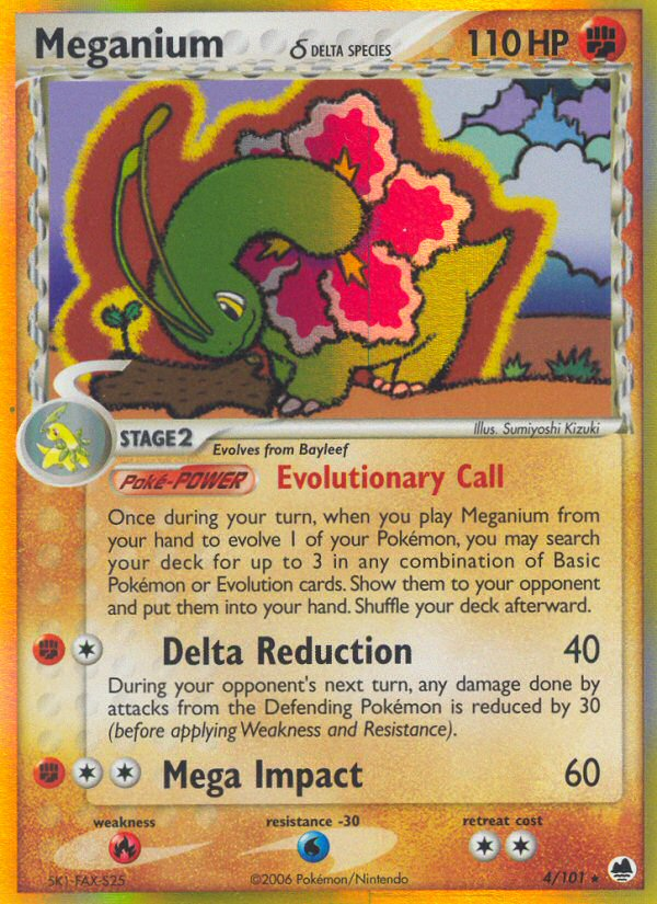 Meganium (4/101) (Delta Species) [EX: Dragon Frontiers] - Card Brawlers | Quebec | Canada | Yu-Gi-Oh!