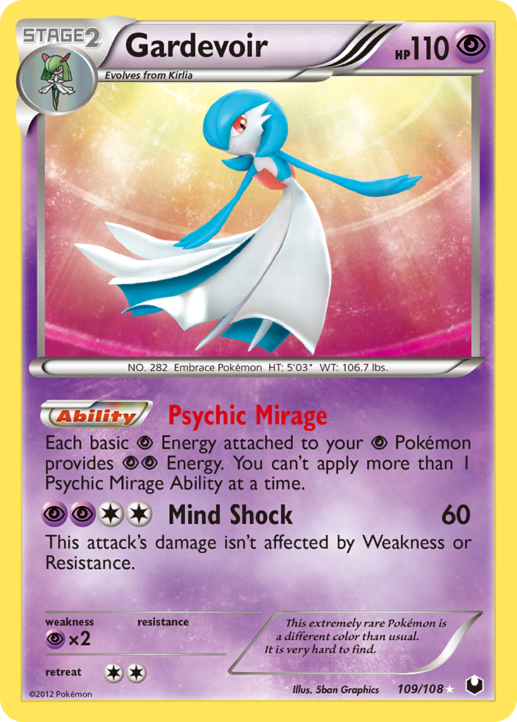 Gardevoir (109/108) [Black & White: Dark Explorers] - Card Brawlers | Quebec | Canada | Yu-Gi-Oh!