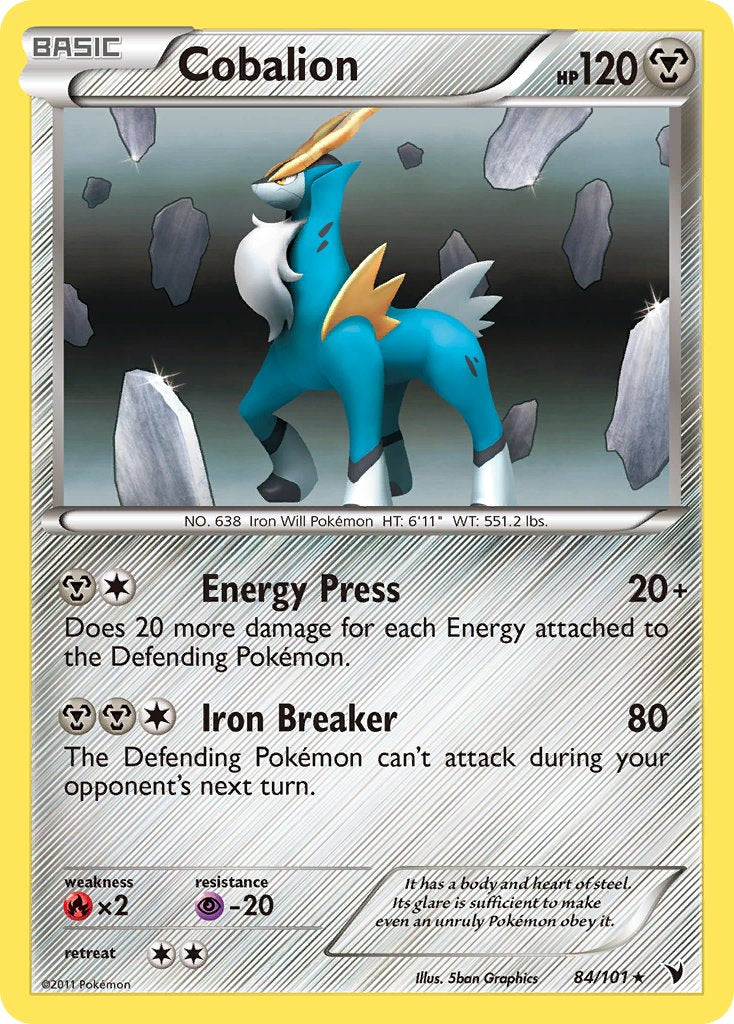 Cobalion (84/101) (Battle Arena Deck Exclusive) (Theme Deck Exclusive) [Black & White: Noble Victories] - Card Brawlers | Quebec | Canada | Yu-Gi-Oh!