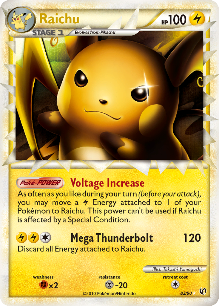 Raichu (83/90) [HeartGold & SoulSilver: Undaunted] - Card Brawlers | Quebec | Canada | Yu-Gi-Oh!