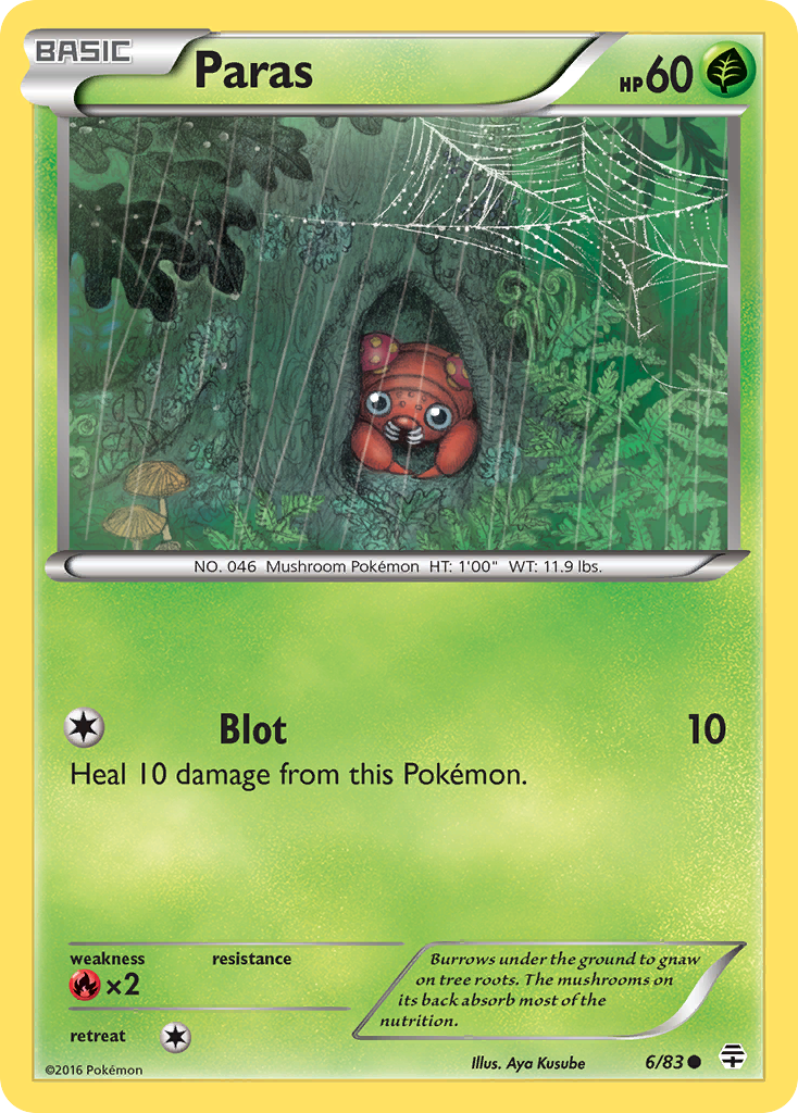 Paras (6/83) [XY: Generations] - Card Brawlers | Quebec | Canada | Yu-Gi-Oh!