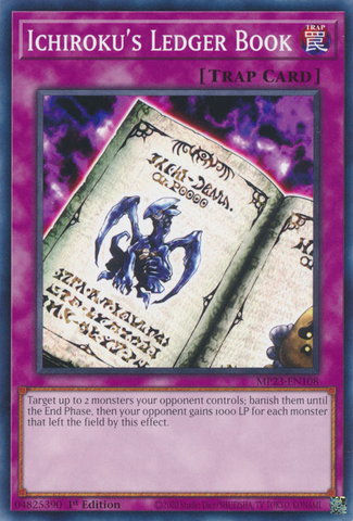 Ichiroku's Ledger Book [MP23-EN108] Common - Card Brawlers | Quebec | Canada | Yu-Gi-Oh!