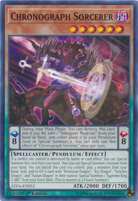 Chronograph Sorcerer [LED6-EN052] Common - Card Brawlers | Quebec | Canada | Yu-Gi-Oh!