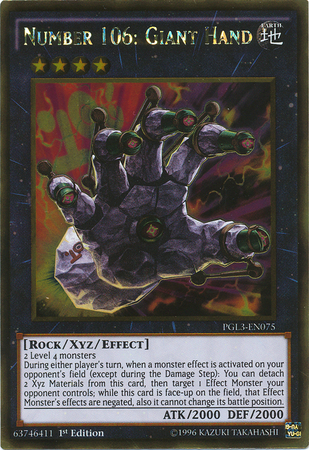 Number 106: Giant Hand [PGL3-EN075] Gold Rare - Card Brawlers | Quebec | Canada | Yu-Gi-Oh!