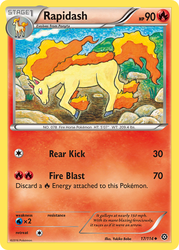 Rapidash (17/114) [XY: Steam Siege] - Card Brawlers | Quebec | Canada | Yu-Gi-Oh!