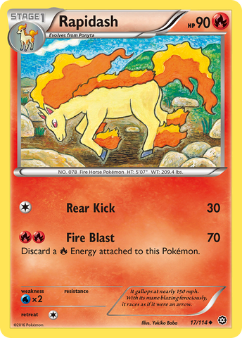 Rapidash (17/114) [XY: Steam Siege] - Card Brawlers | Quebec | Canada | Yu-Gi-Oh!