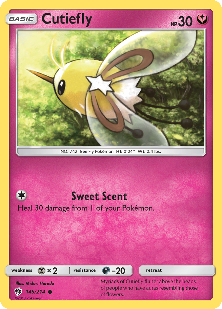 Cutiefly (145/214) [Sun & Moon: Lost Thunder] - Card Brawlers | Quebec | Canada | Yu-Gi-Oh!