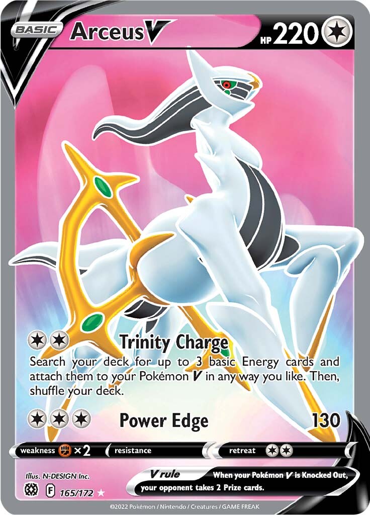 Arceus V (165/172) [Sword & Shield: Brilliant Stars] - Card Brawlers | Quebec | Canada | Yu-Gi-Oh!