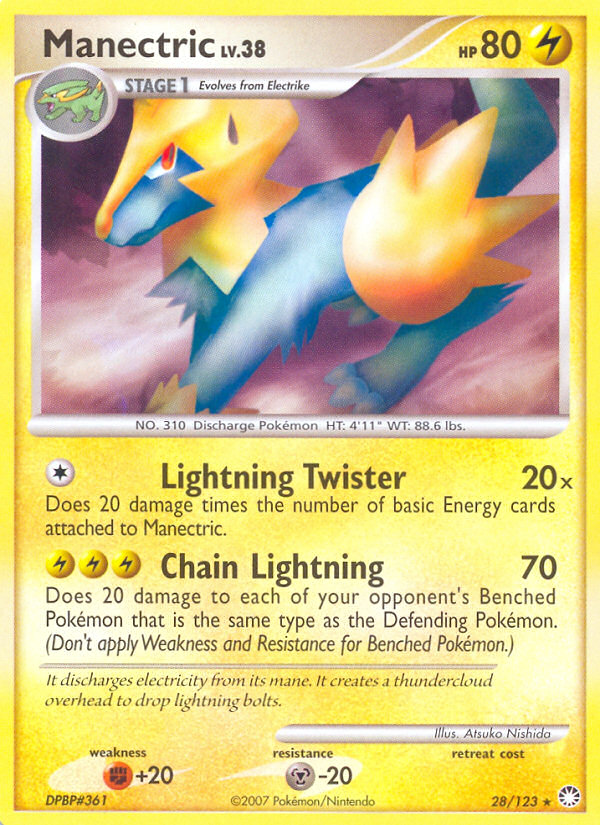 Manectric (28/123) [Diamond & Pearl: Mysterious Treasures] - Card Brawlers | Quebec | Canada | Yu-Gi-Oh!