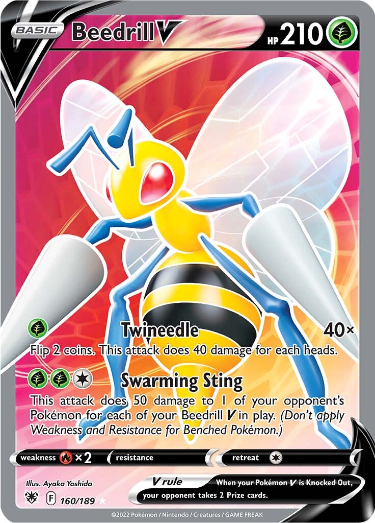 Beedrill V (160/189) [Sword & Shield: Astral Radiance] - Card Brawlers | Quebec | Canada | Yu-Gi-Oh!