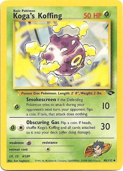 Koga's Koffing (48/132) [Gym Challenge Unlimited] - Card Brawlers | Quebec | Canada | Yu-Gi-Oh!