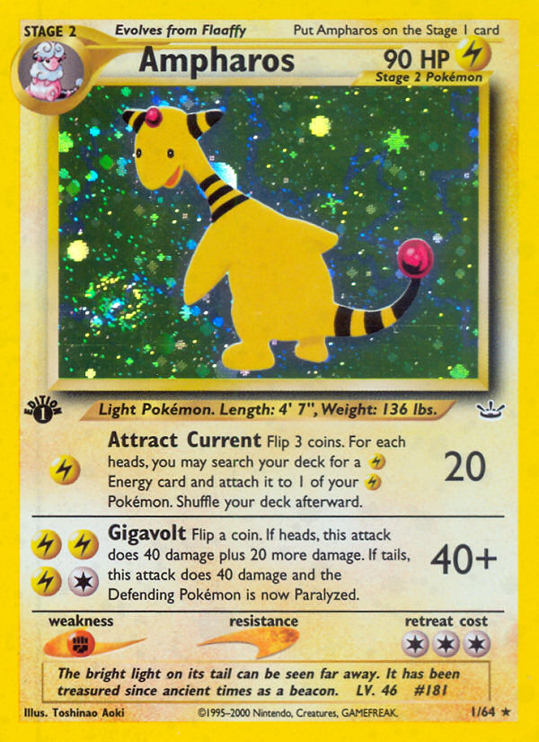 Ampharos (1/64) [Neo Revelation 1st Edition] - Card Brawlers | Quebec | Canada | Yu-Gi-Oh!