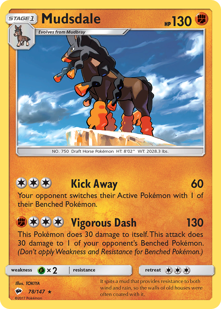 Mudsdale (78/147) [Sun & Moon: Burning Shadows] - Card Brawlers | Quebec | Canada | Yu-Gi-Oh!