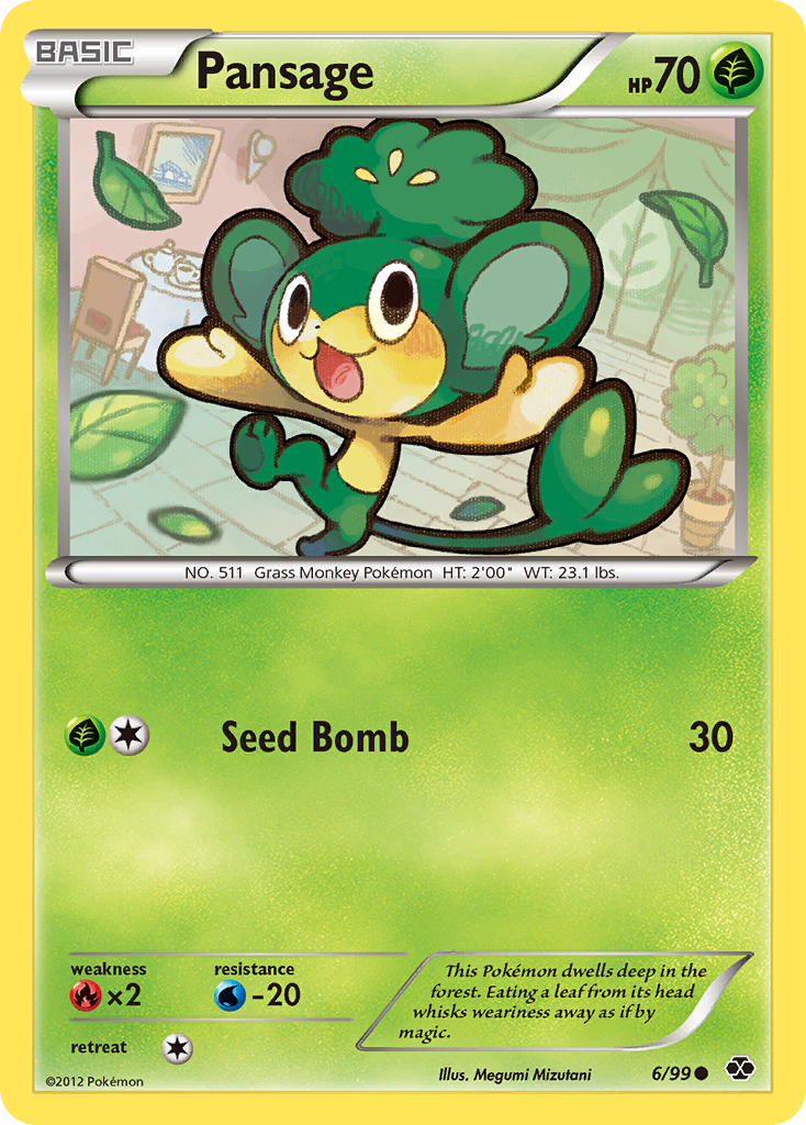 Pansage (6/99) [Black & White: Next Destinies] - Card Brawlers | Quebec | Canada | Yu-Gi-Oh!