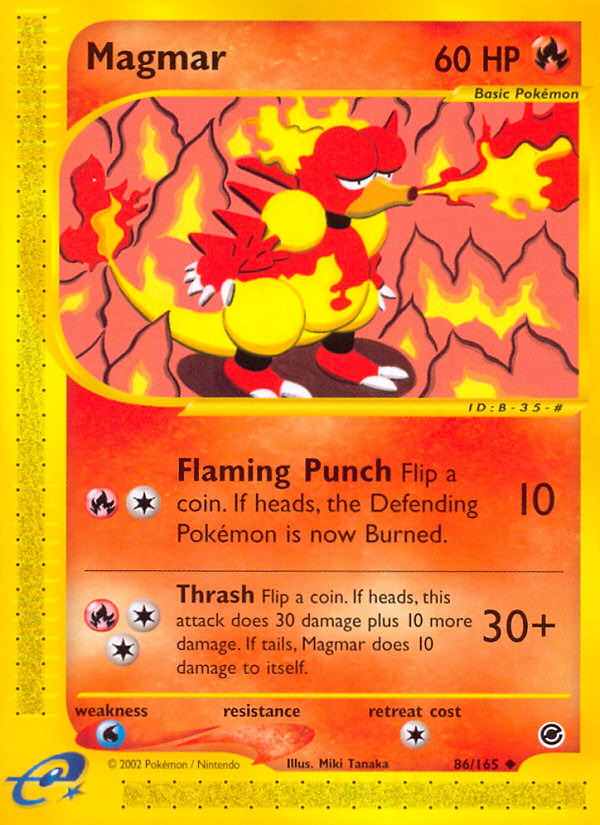 Magmar (86/165) [Expedition: Base Set] - Card Brawlers | Quebec | Canada | Yu-Gi-Oh!
