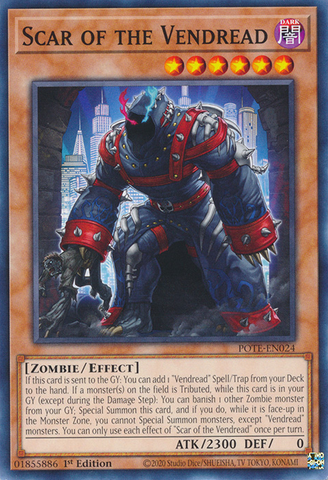 Scar of the Vendread [POTE-EN024] Common - Card Brawlers | Quebec | Canada | Yu-Gi-Oh!