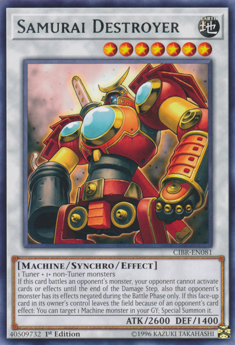 Samurai Destroyer [CIBR-EN081] Rare - Yu-Gi-Oh! - Card Brawlers | Quebec | Canada |