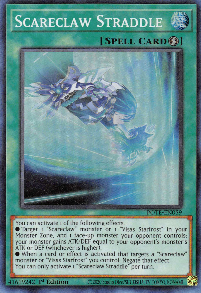 Scareclaw Straddle [POTE-EN059] Super Rare - Card Brawlers | Quebec | Canada | Yu-Gi-Oh!