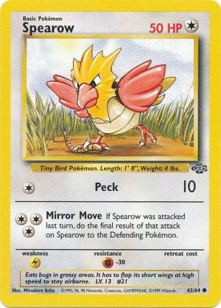 Spearow (62/64) [Jungle Unlimited] - Card Brawlers | Quebec | Canada | Yu-Gi-Oh!
