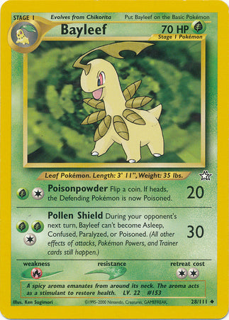 Bayleef (28/111) [Neo Genesis Unlimited] - Card Brawlers | Quebec | Canada | Yu-Gi-Oh!