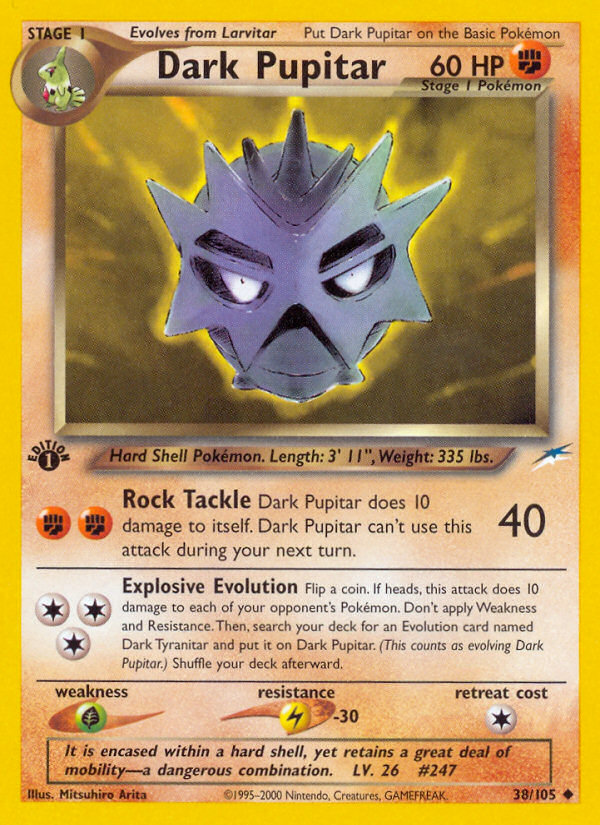 Dark Pupitar (38/105) [Neo Destiny 1st Edition] - Card Brawlers | Quebec | Canada | Yu-Gi-Oh!