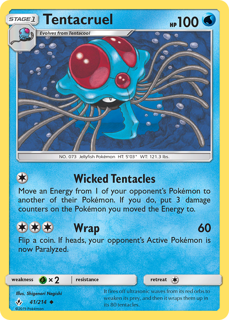 Tentacruel (41/214) [Sun & Moon: Unbroken Bonds] - Card Brawlers | Quebec | Canada | Yu-Gi-Oh!