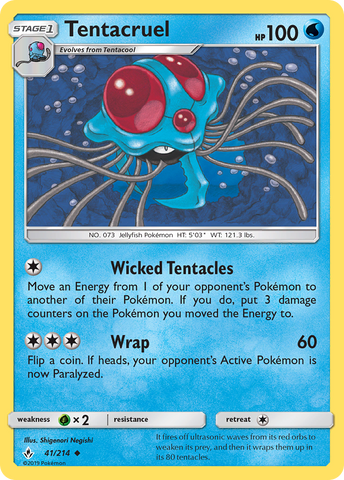 Tentacruel (41/214) [Sun & Moon: Unbroken Bonds] - Card Brawlers | Quebec | Canada | Yu-Gi-Oh!