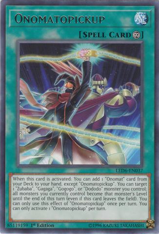 Onomatopickup [LED6-EN037] Rare - Card Brawlers | Quebec | Canada | Yu-Gi-Oh!