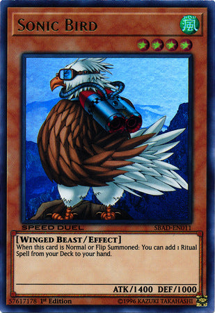 Sonic Bird [SBAD-EN011] Ultra Rare - Card Brawlers | Quebec | Canada | Yu-Gi-Oh!