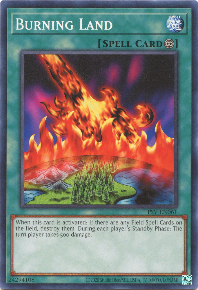 Burning Land (25th Anniversary) [PSV-EN061] Common - Card Brawlers | Quebec | Canada | Yu-Gi-Oh!