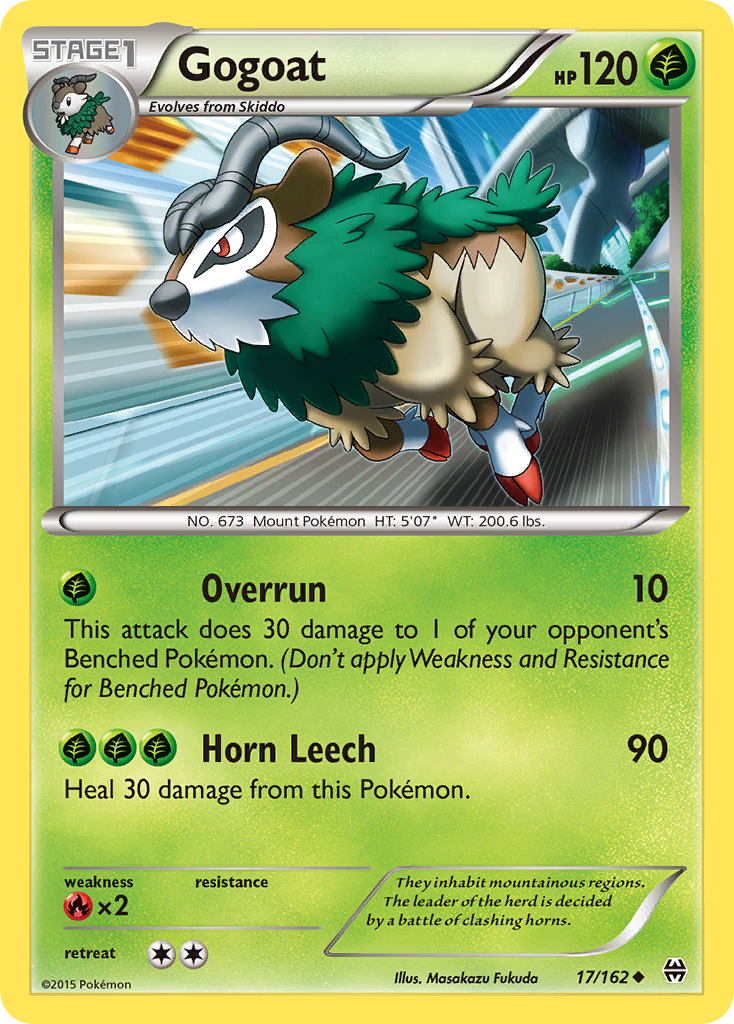 Gogoat (17/162) [XY: BREAKthrough] - Card Brawlers | Quebec | Canada | Yu-Gi-Oh!