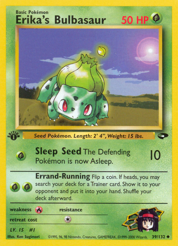 Erika's Bulbasaur (39/132) [Gym Challenge 1st Edition] - Card Brawlers | Quebec | Canada | Yu-Gi-Oh!