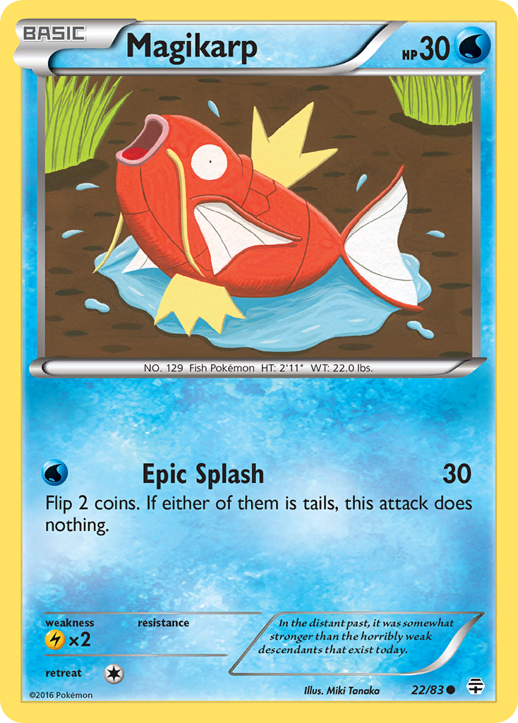 Magikarp (22/83) [XY: Generations] - Card Brawlers | Quebec | Canada | Yu-Gi-Oh!